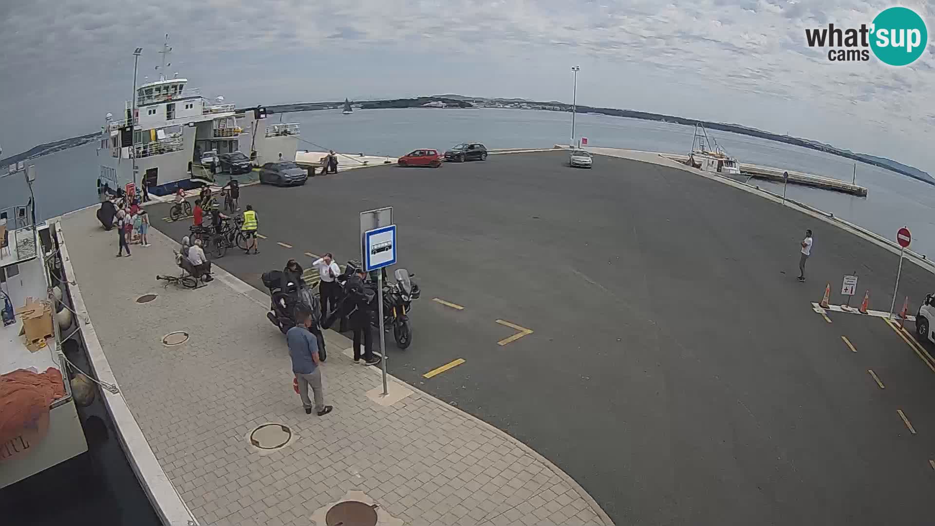 Tkon Live cam – ferry – Dalmatie – Croatie