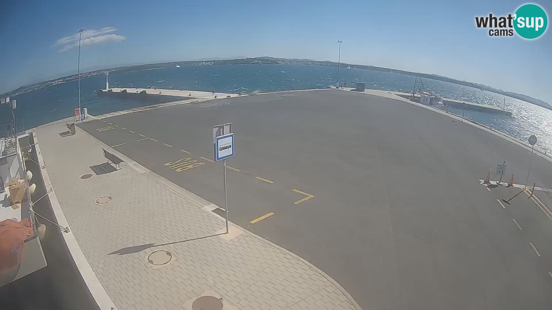 Tkon Live cam – ferry – Dalmatie – Croatie