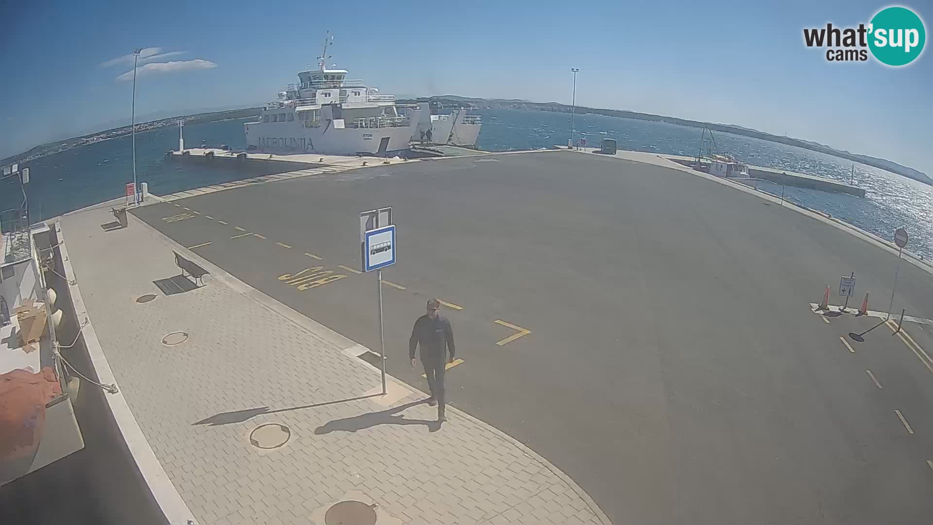 Tkon Live cam – ferry – Dalmatie – Croatie