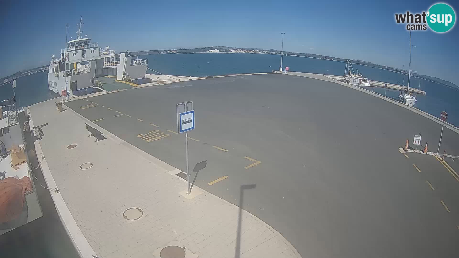 Tkon Live cam – ferry – Dalmatie – Croatie