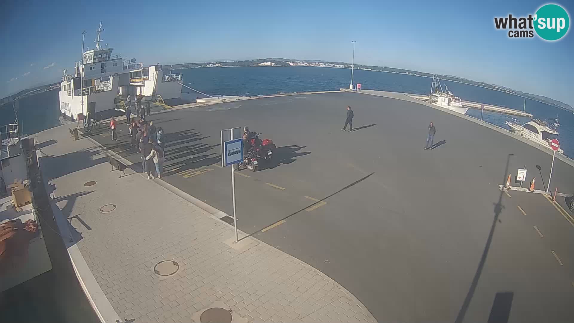 Tkon Live cam – ferry – Dalmatie – Croatie