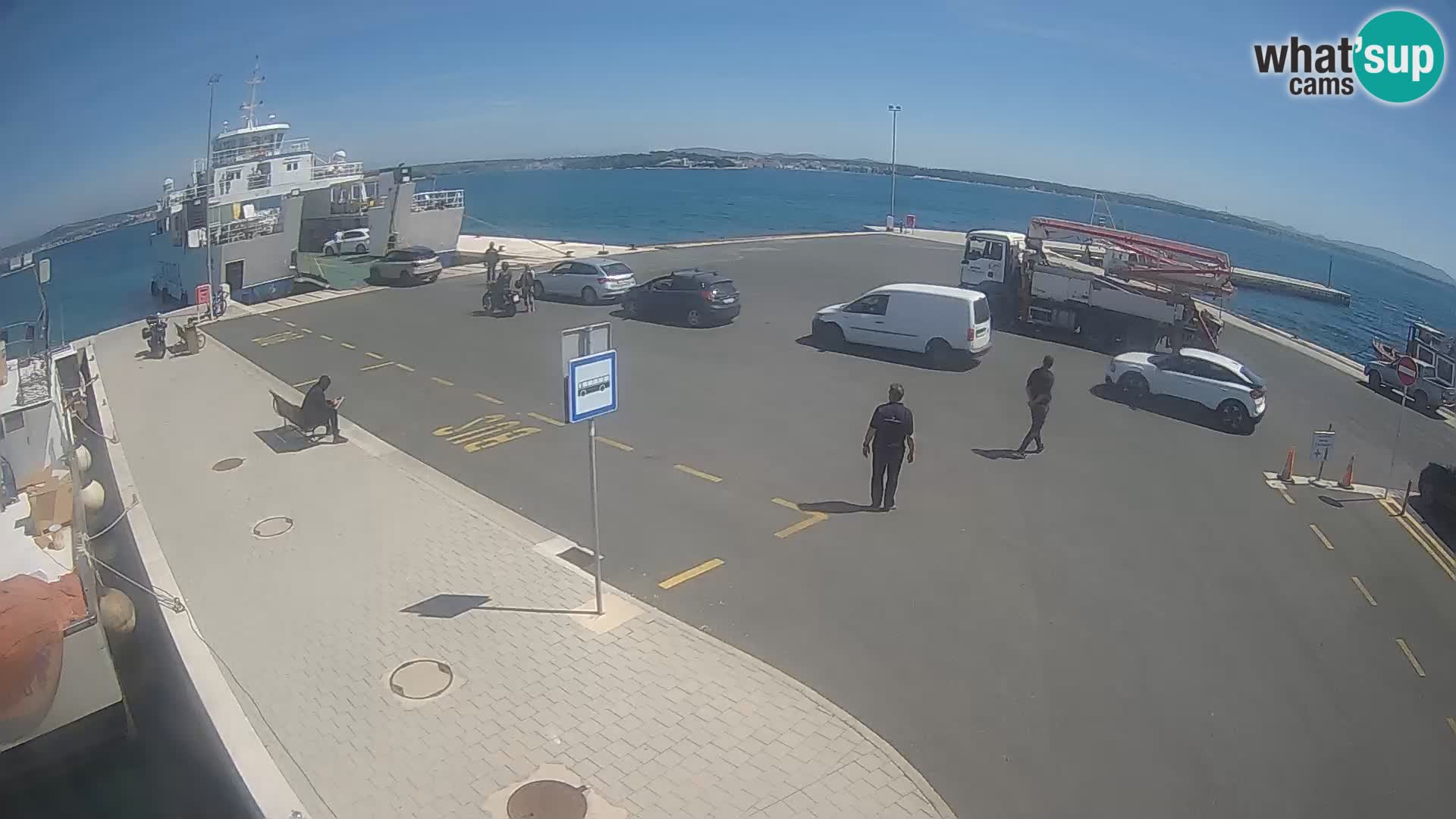 Tkon v živo – trajekt – Dalmacija – Hrvaška