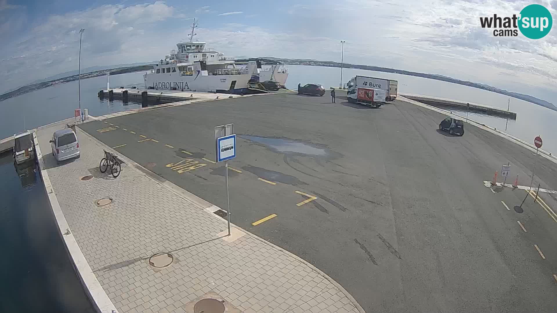 Tkon Live cam – ferry – Dalmatie – Croatie