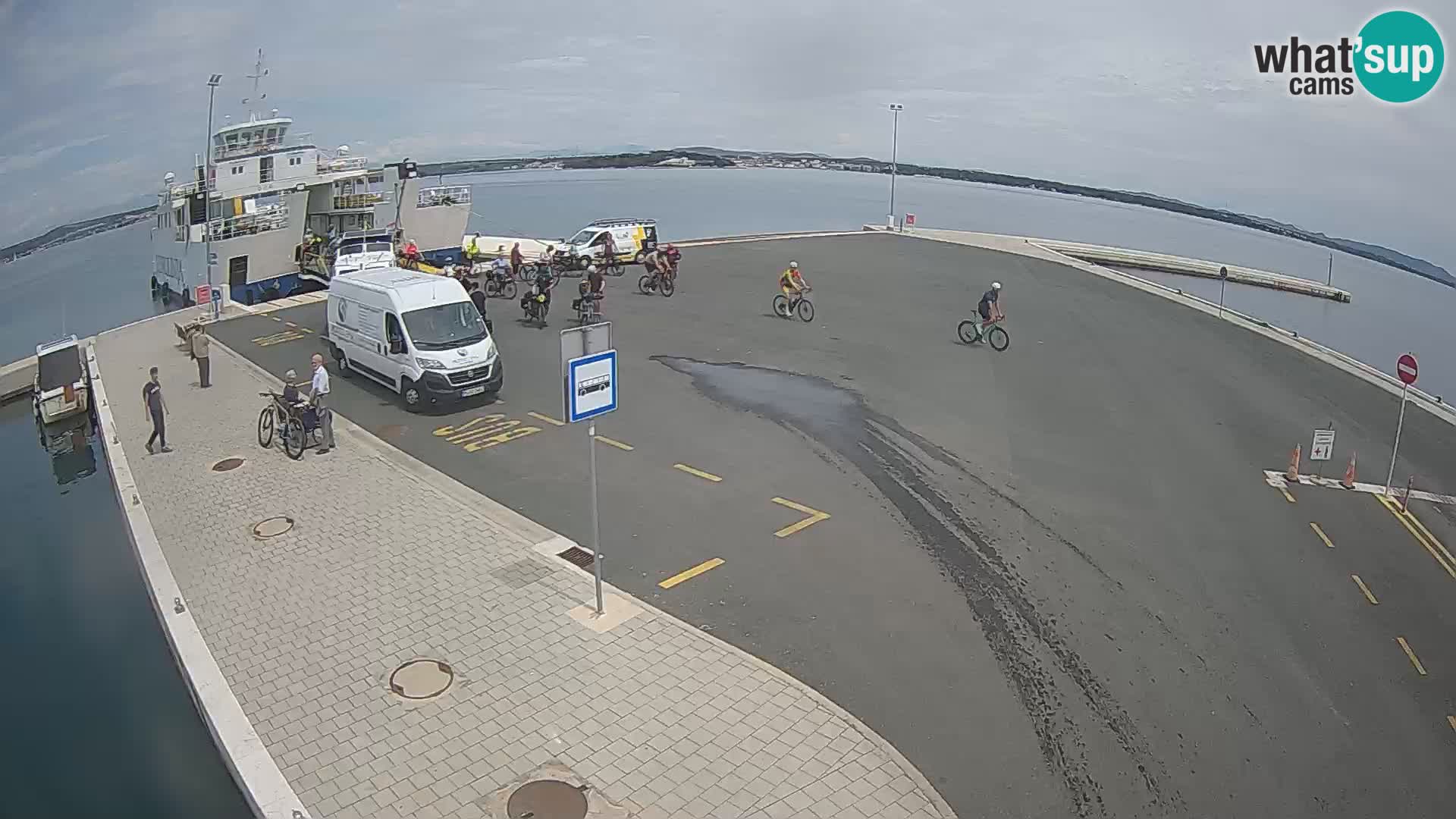 Tkon Live cam – ferry – Dalmatie – Croatie