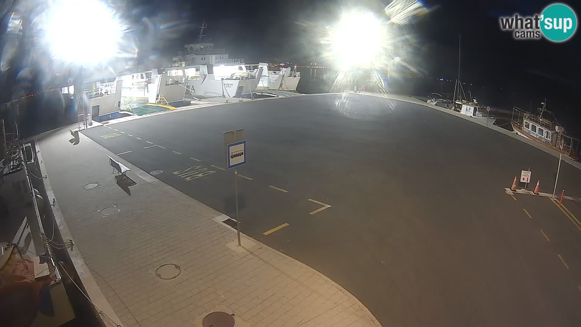 Tkon Live cam – ferry – Dalmatie – Croatie