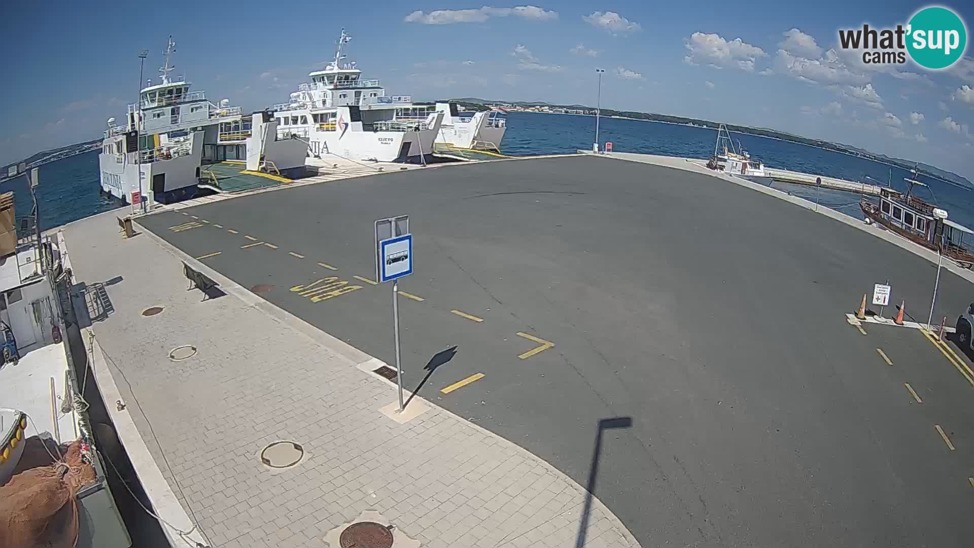 Tkon Live cam – ferry – Dalmatie – Croatie