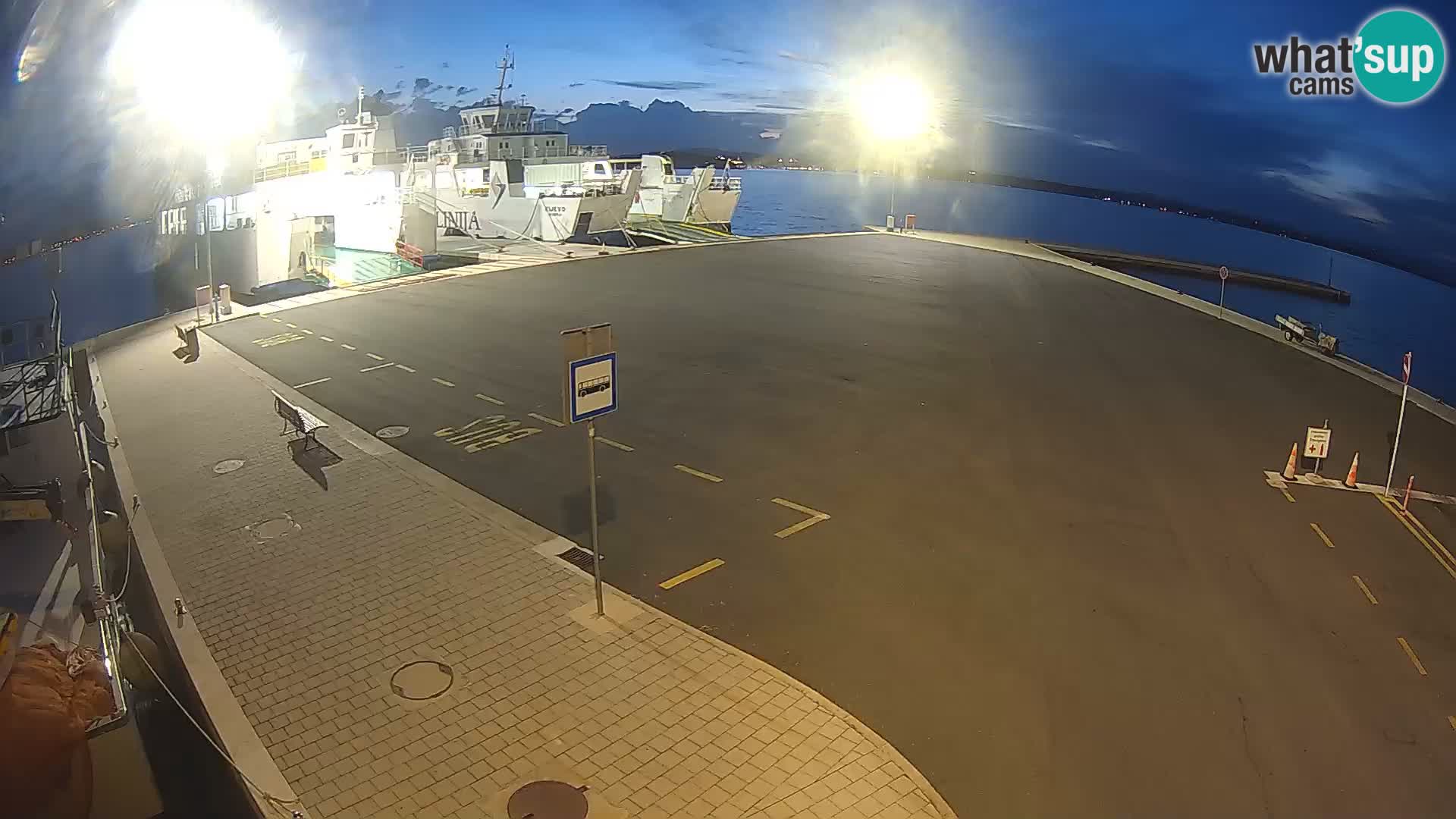 Tkon Live cam – ferry – Dalmatie – Croatie