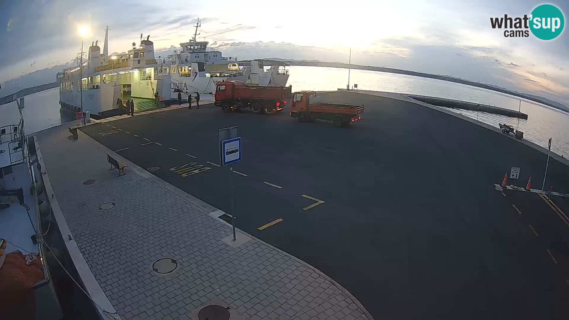 Tkon Live cam – ferry – Dalmatie – Croatie