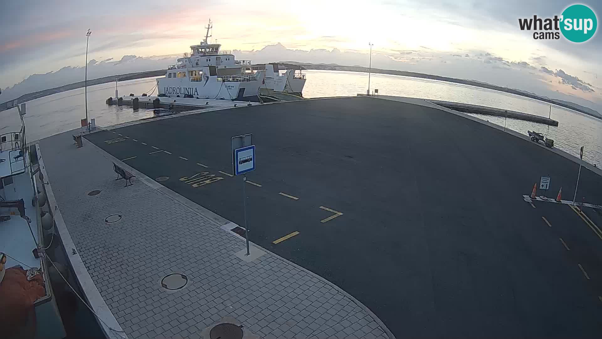 Tkon Live cam – ferry – Dalmatie – Croatie