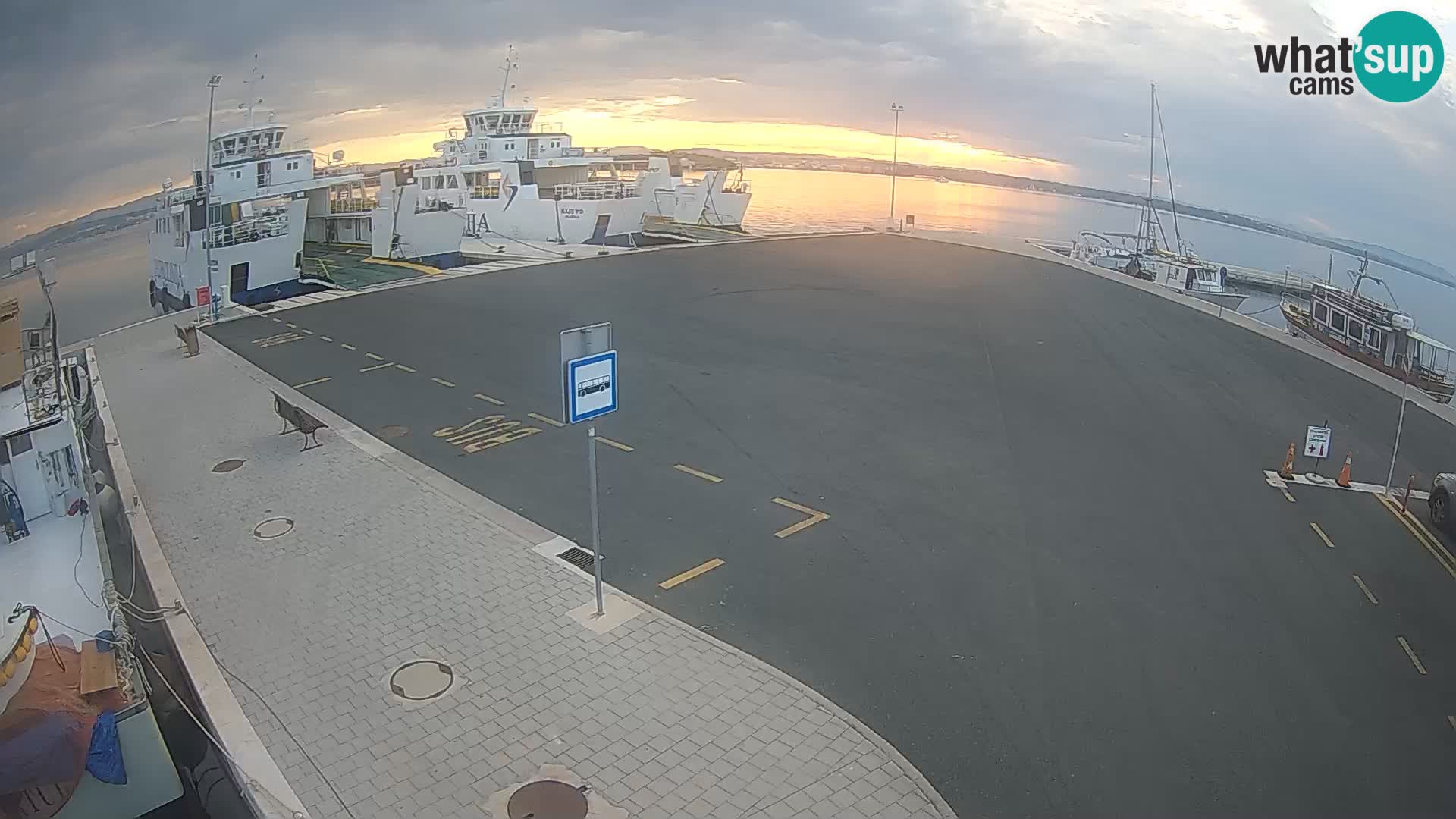 Tkon Live cam – ferry – Dalmatie – Croatie