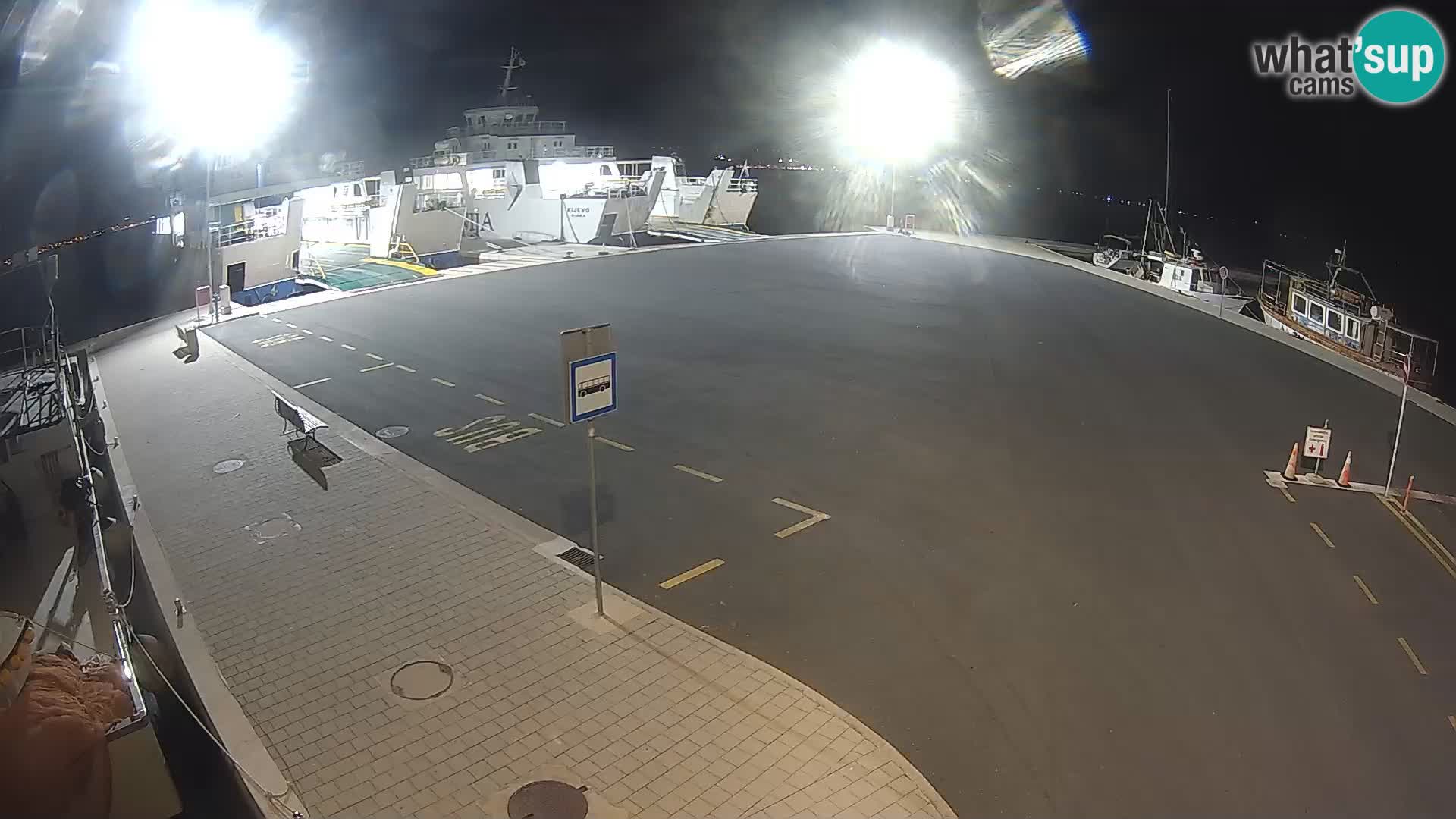 Tkon Live cam – ferry – Dalmatie – Croatie