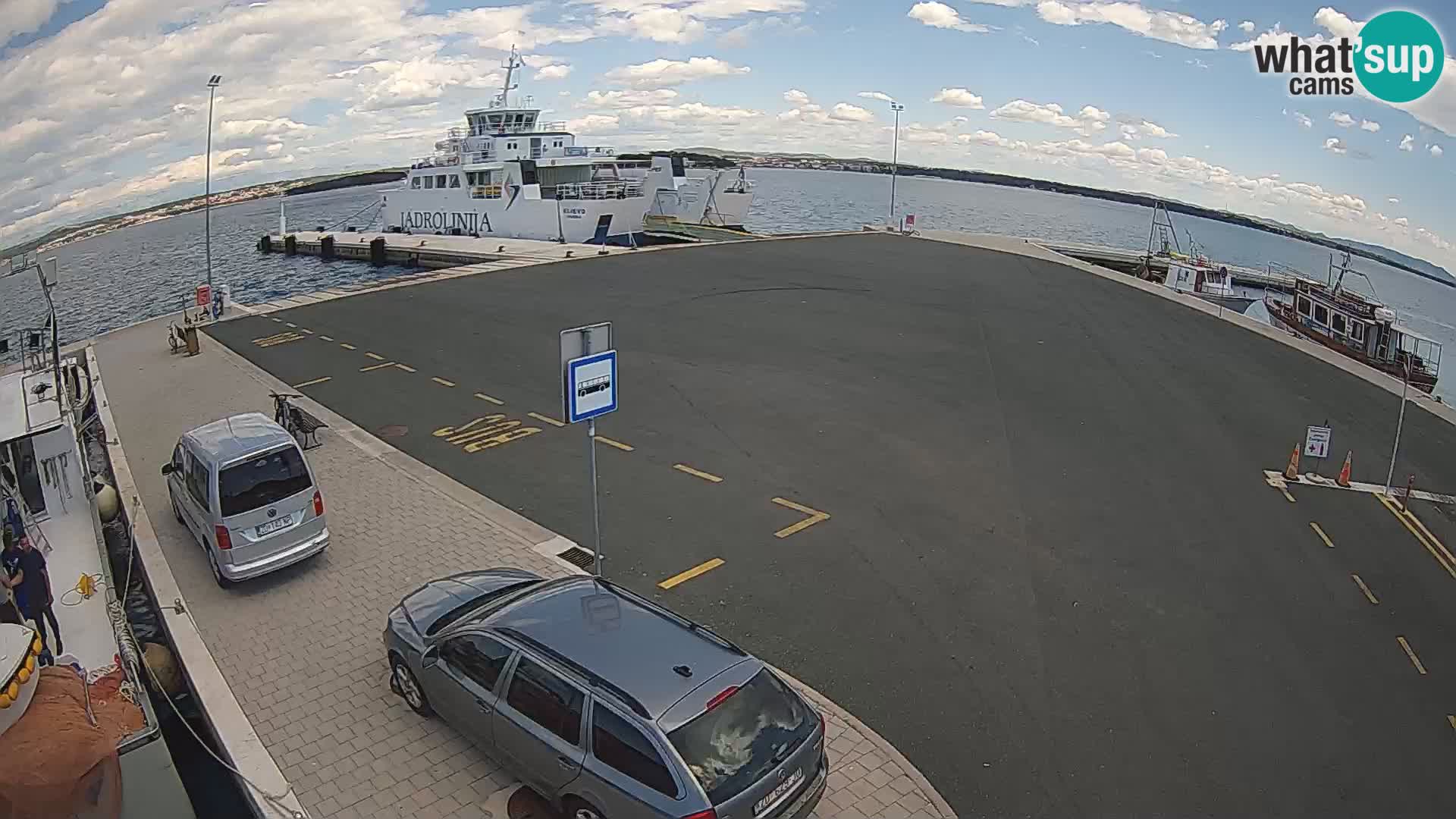 Tkon Live cam – ferry – Dalmatie – Croatie