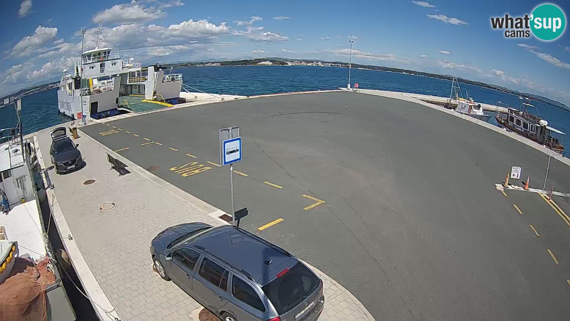 Tkon Live cam – ferry – Dalmatie – Croatie