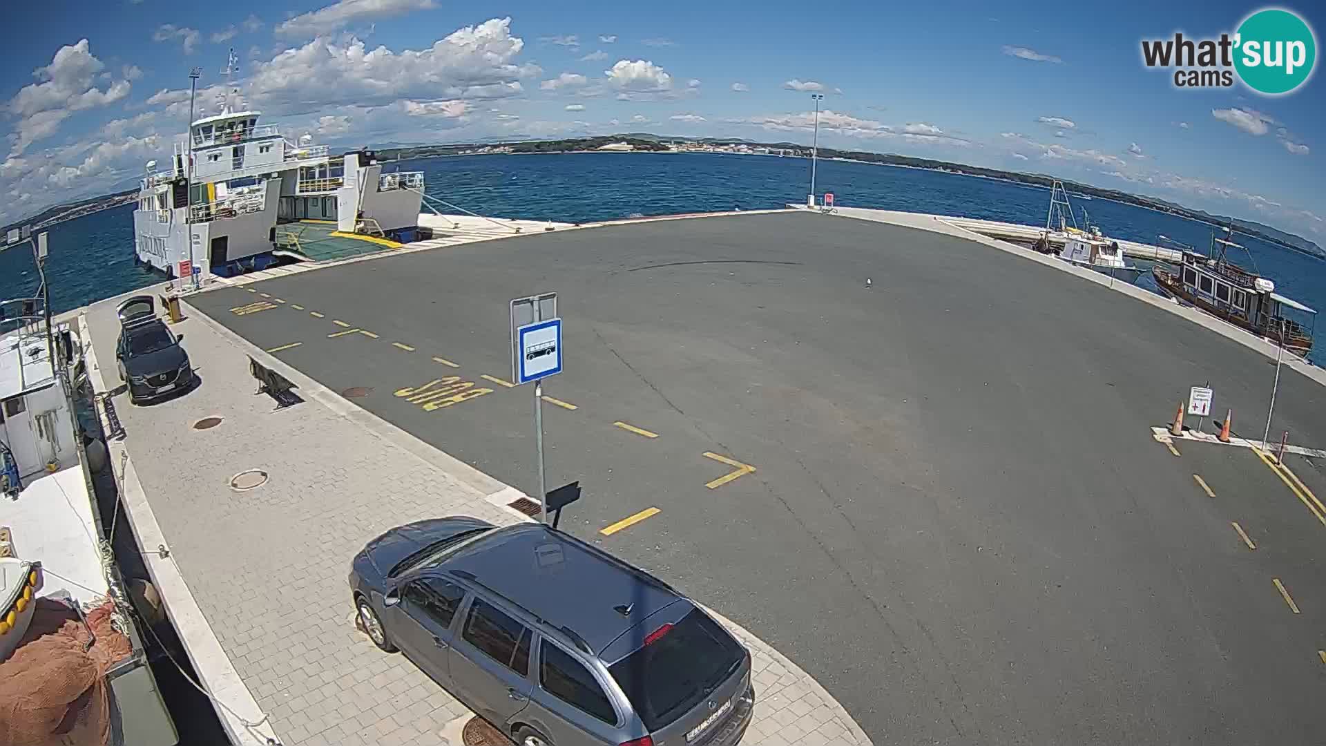 Tkon Live cam – ferry – Dalmatie – Croatie