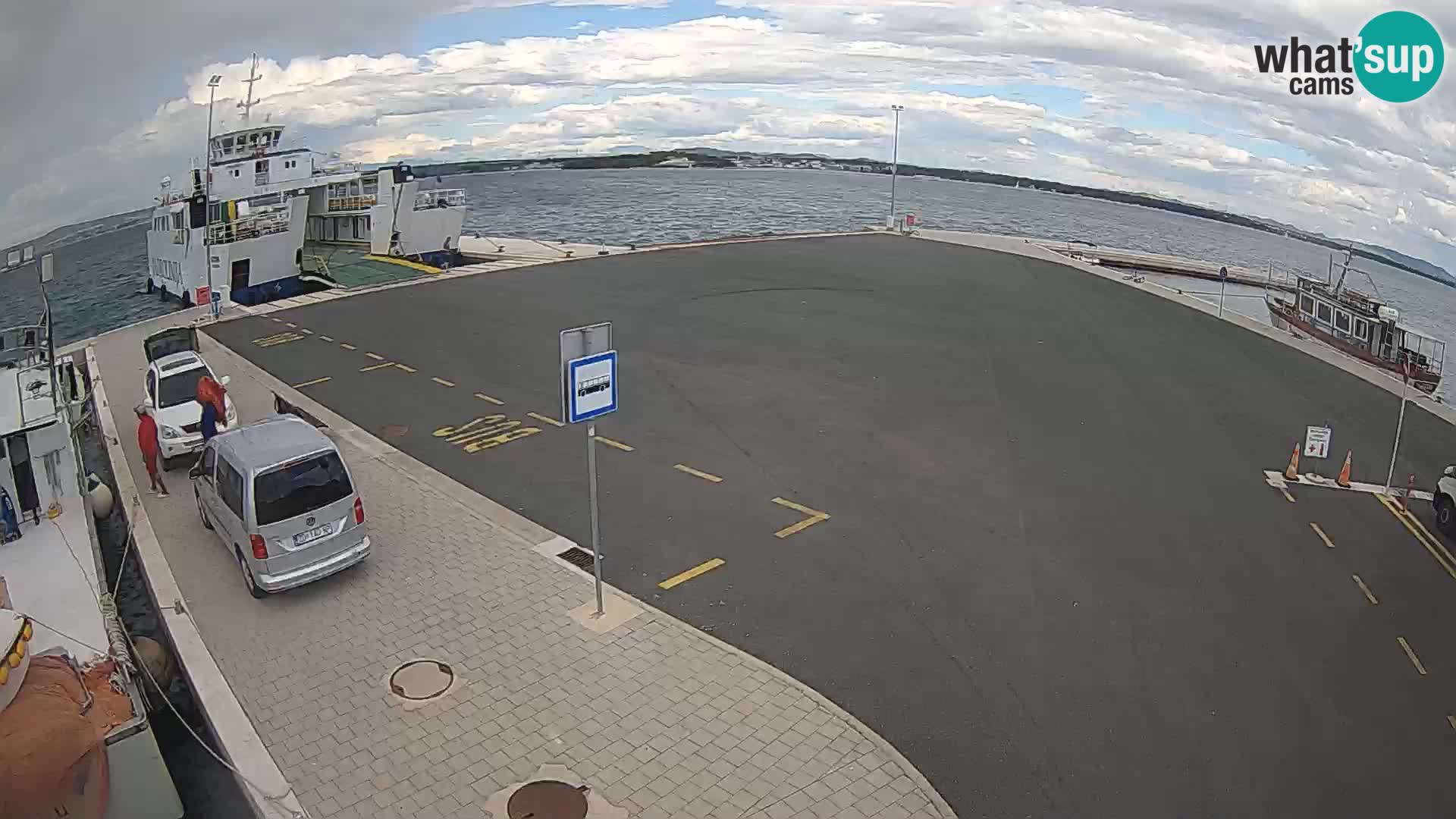 Tkon Live cam – ferry – Dalmatie – Croatie