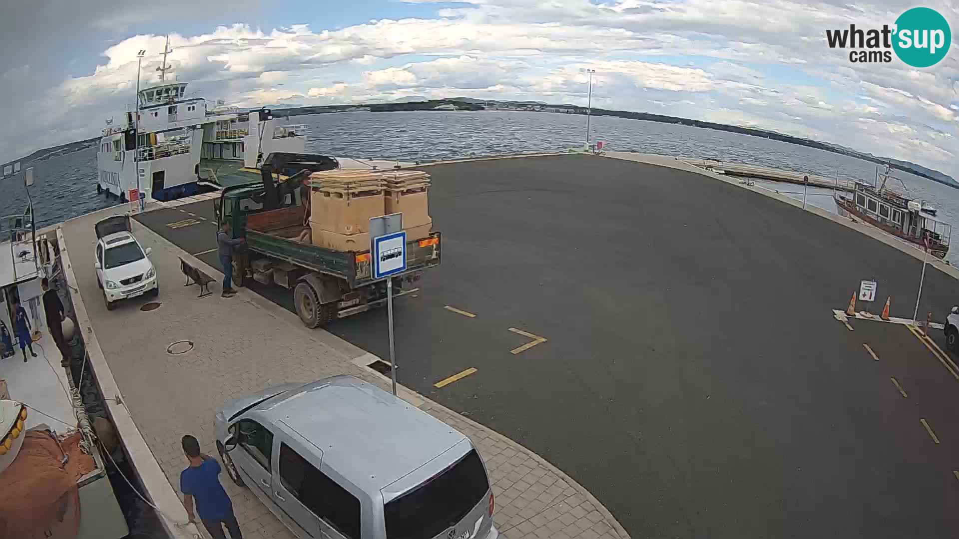 Tkon Live cam – ferry – Dalmatie – Croatie