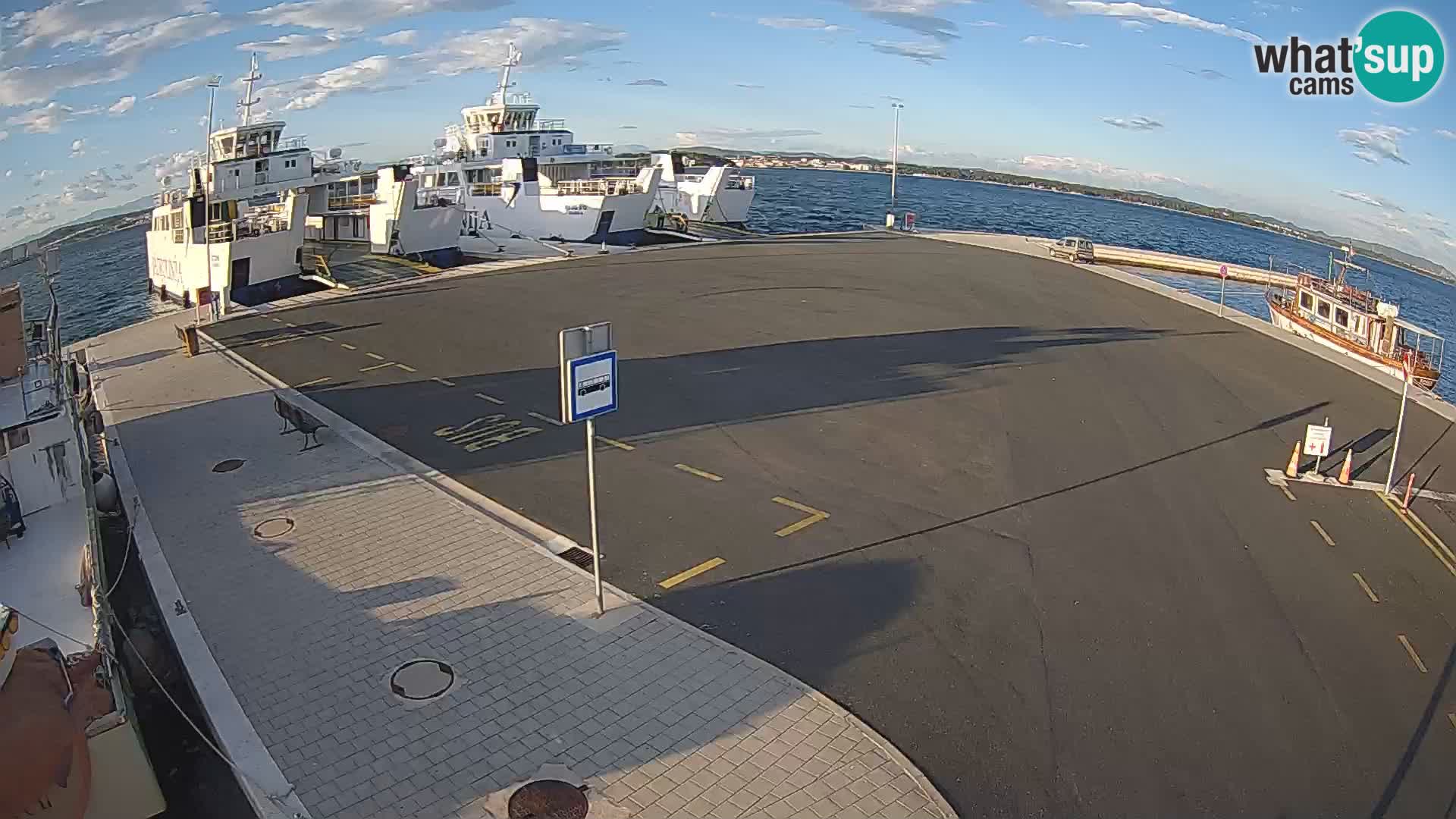 Tkon Live cam – ferry – Dalmatie – Croatie