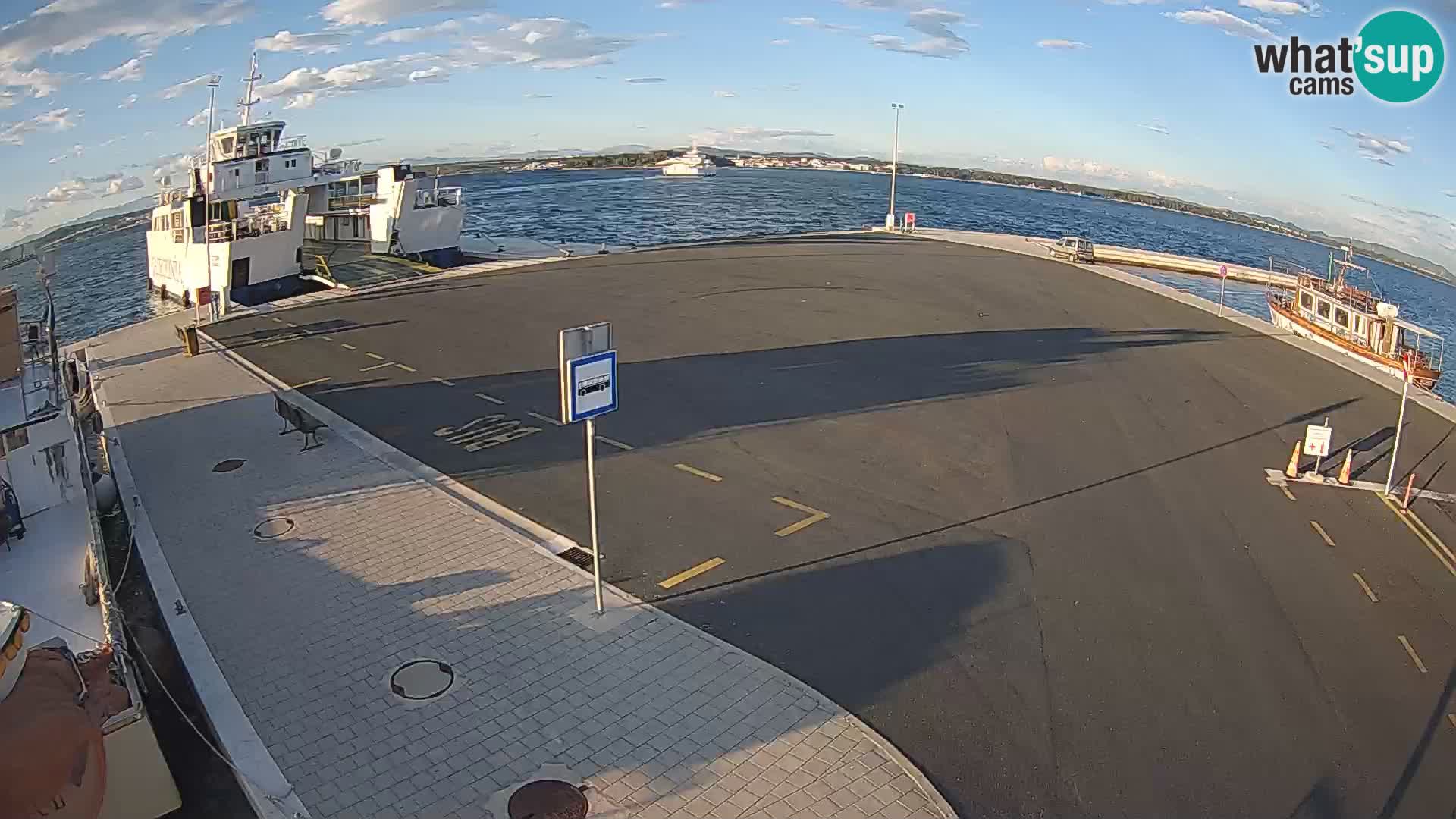 Tkon Live cam – ferry – Dalmatie – Croatie