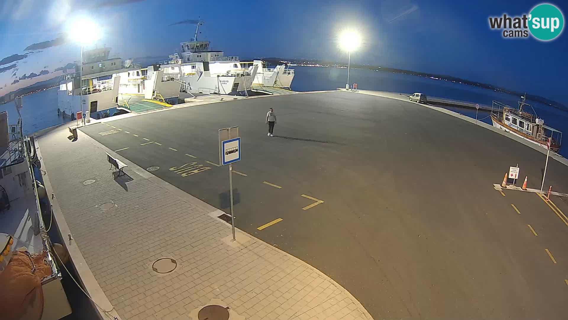 Tkon Live cam – ferry – Dalmatie – Croatie