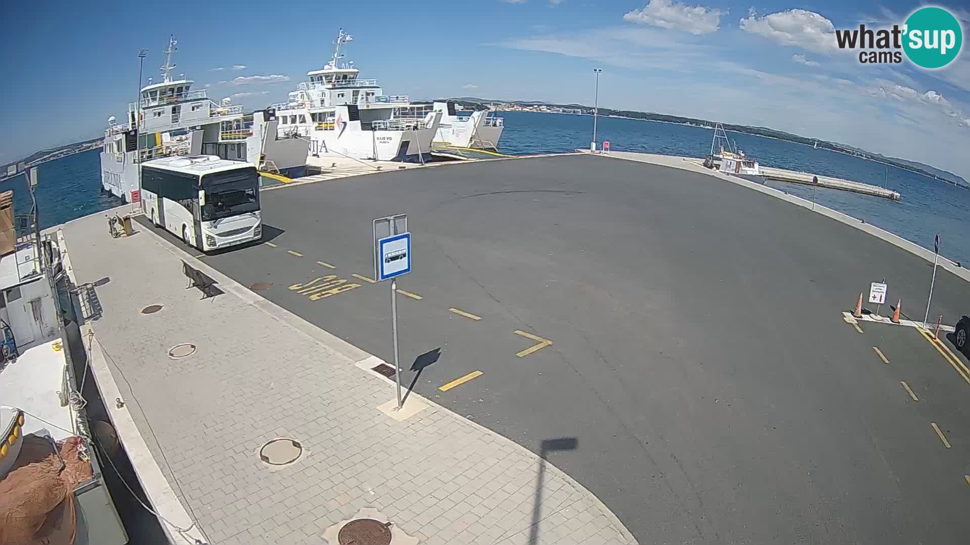 Tkon Live cam – ferry – Dalmatie – Croatie