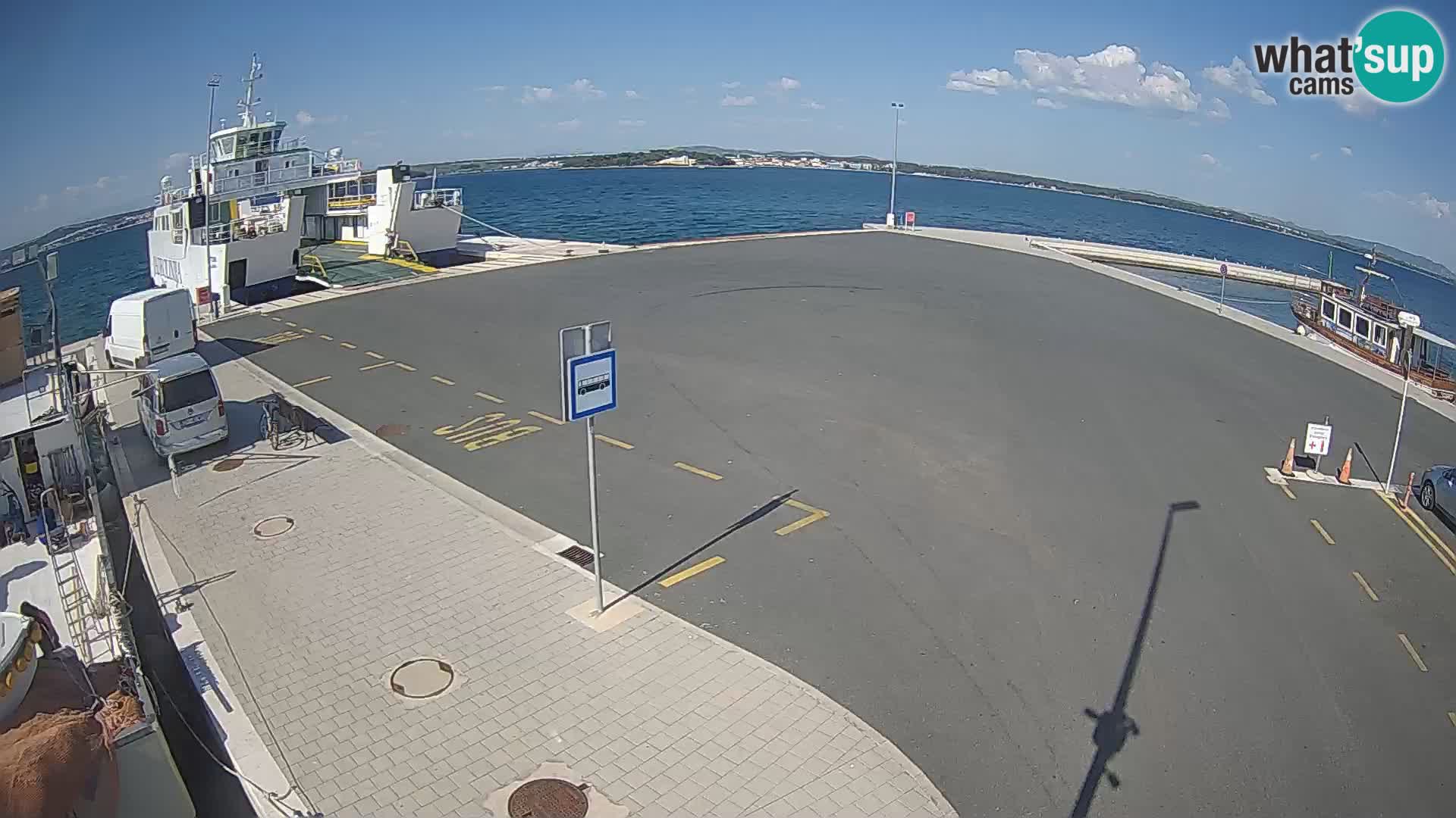 Tkon Live cam – ferry – Dalmatie – Croatie