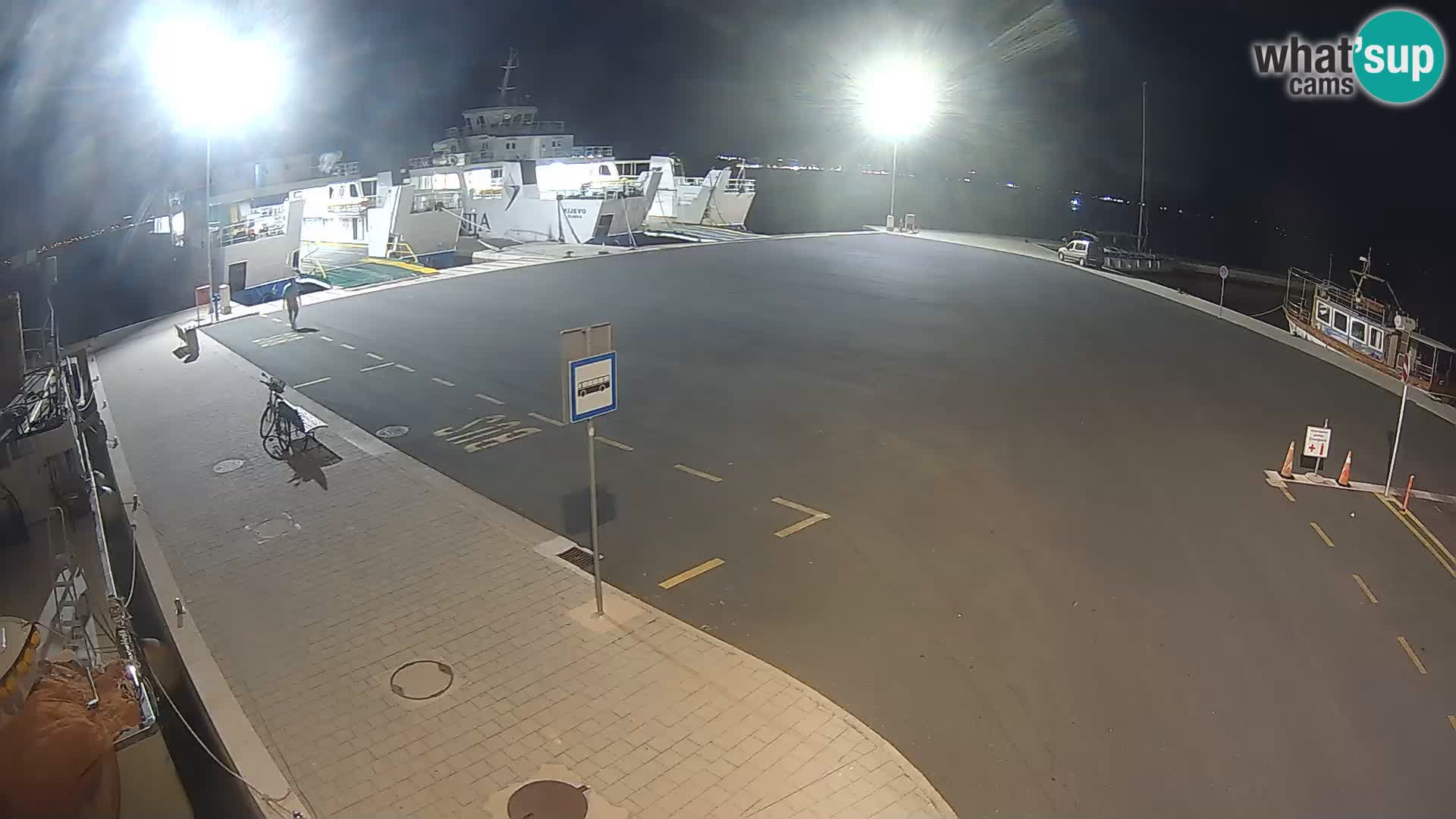 Tkon v živo – trajekt – Dalmacija – Hrvaška
