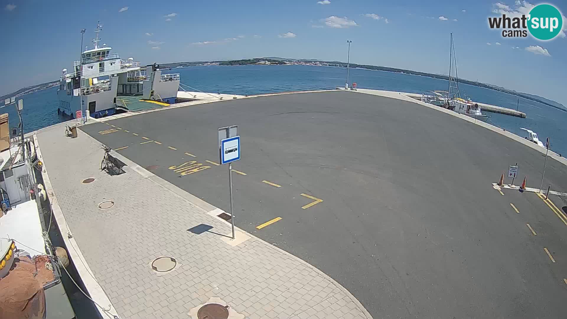 Tkon Live cam – ferry – Dalmatie – Croatie