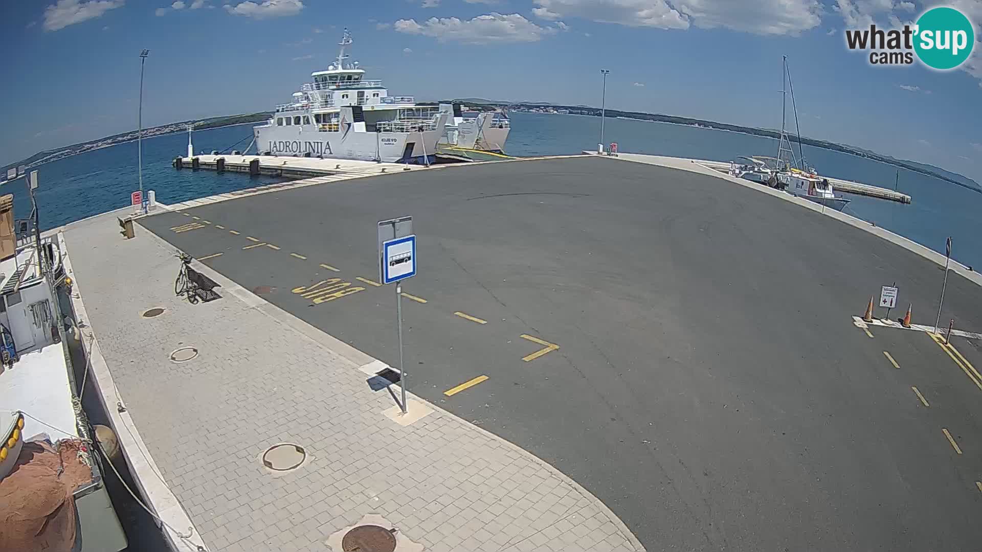 Tkon Live cam – ferry – Dalmatie – Croatie