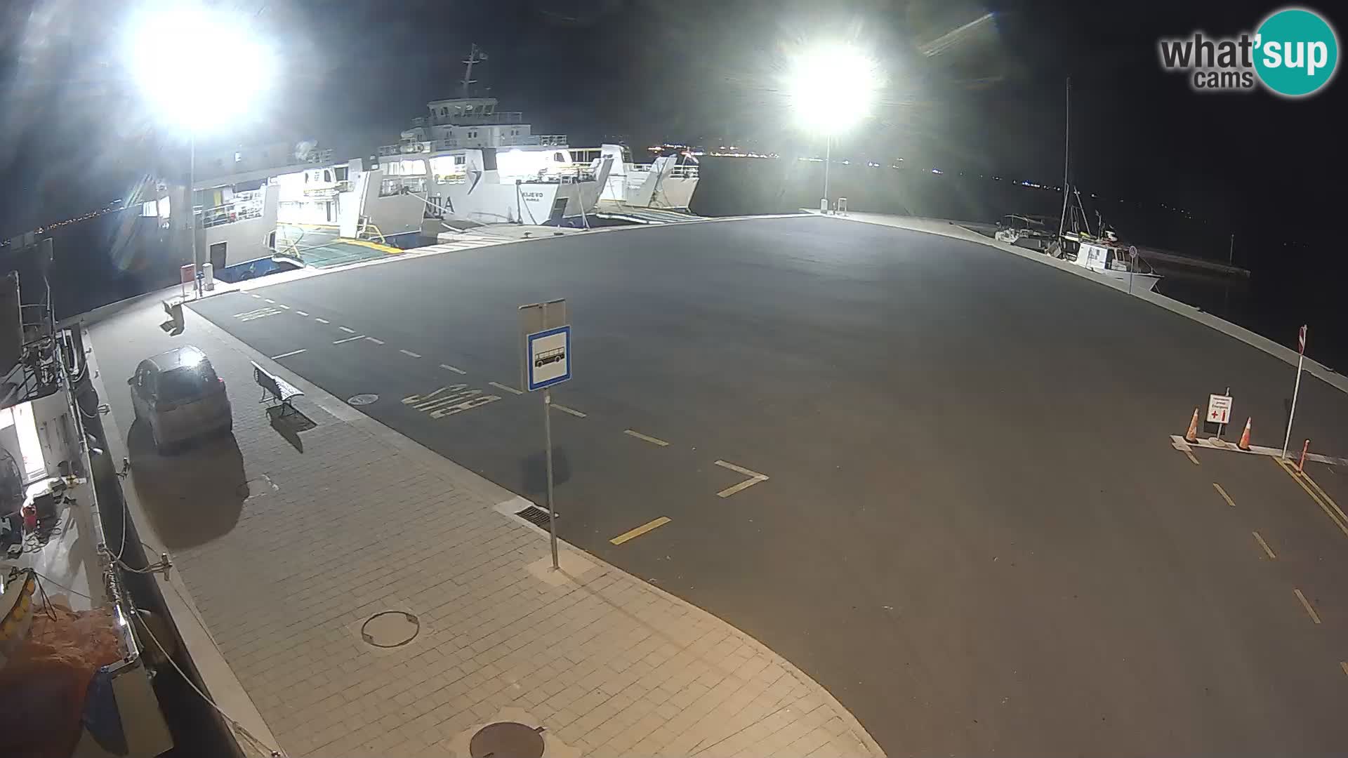 Tkon Live cam – ferry – Dalmatie – Croatie