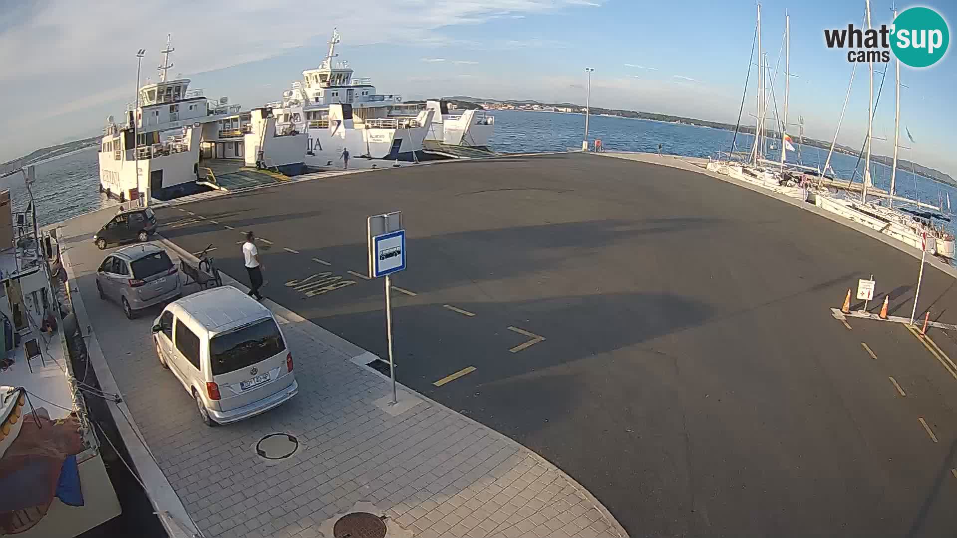 Tkon Live cam – ferry – Dalmatie – Croatie