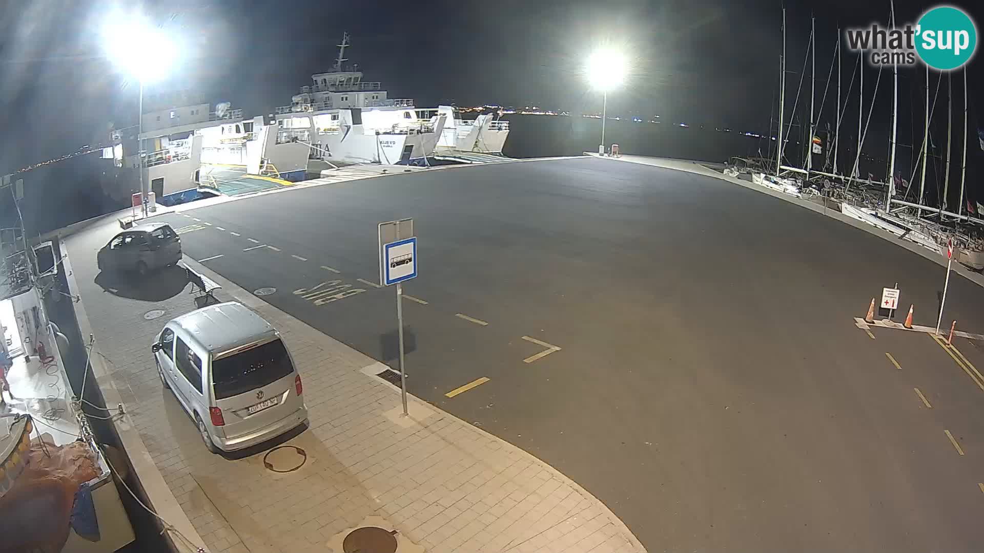 Tkon Live cam – ferry – Dalmatie – Croatie