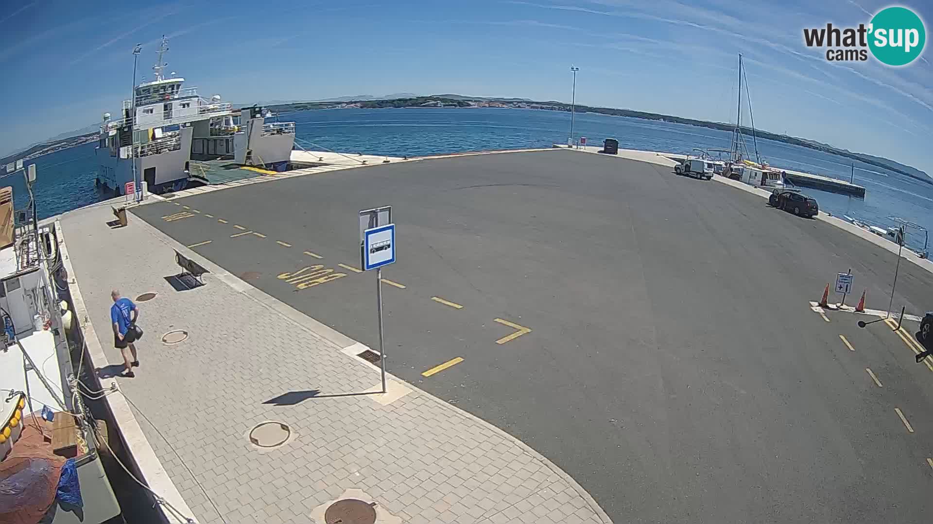 Tkon Live cam – ferry – Dalmatie – Croatie