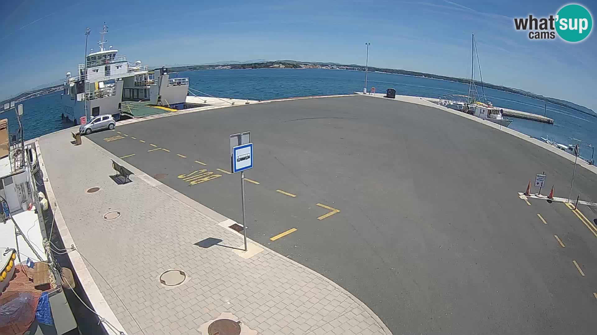 Tkon Live cam – ferry – Dalmatie – Croatie