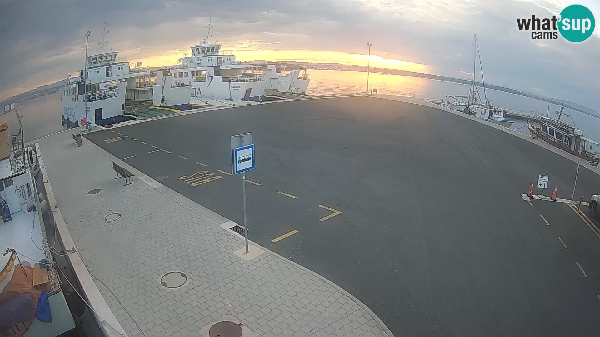 Tkon Live cam – ferry – Dalmatia – Croatia