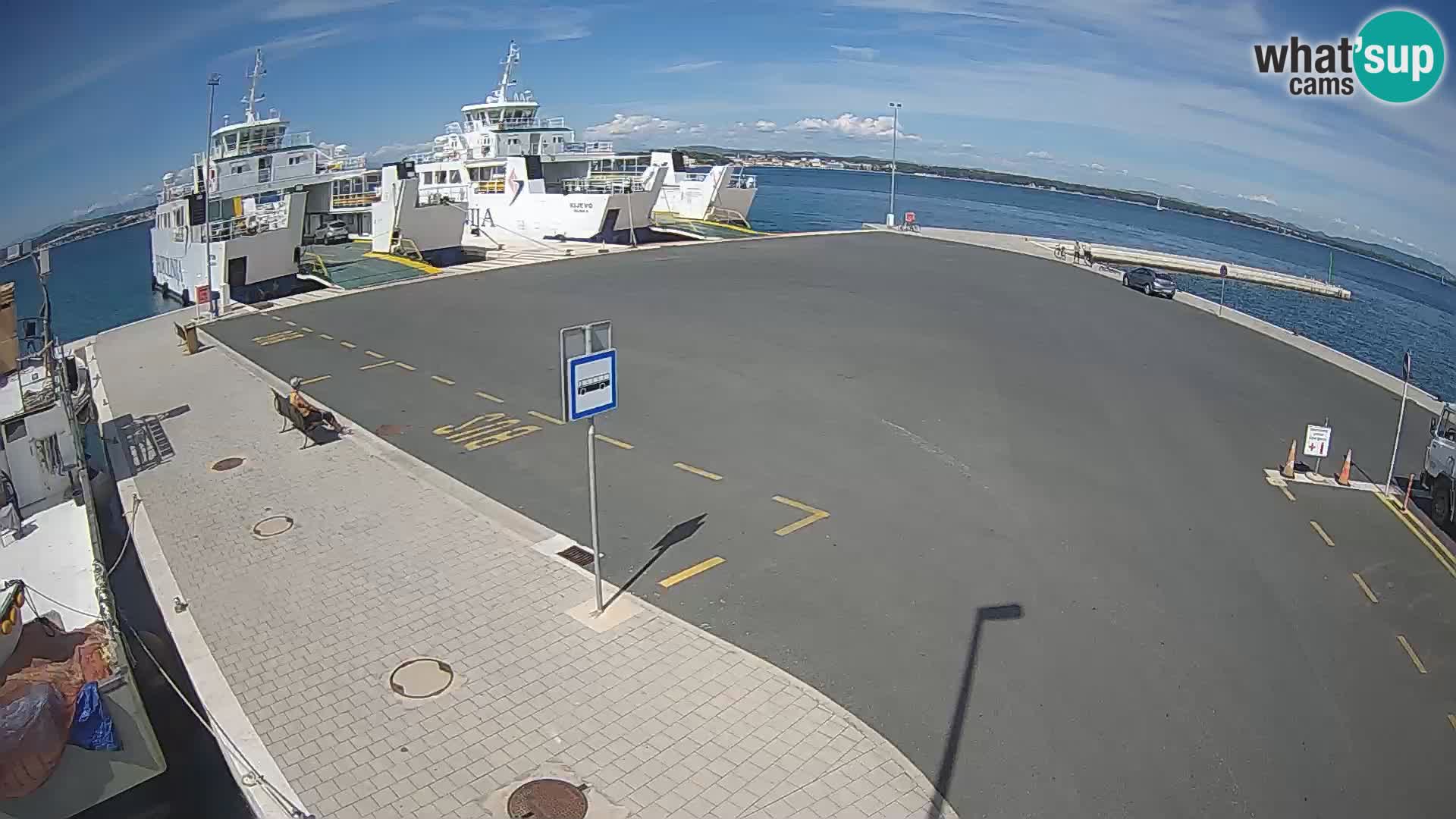 Tkon Live cam – ferry – Dalmatie – Croatie