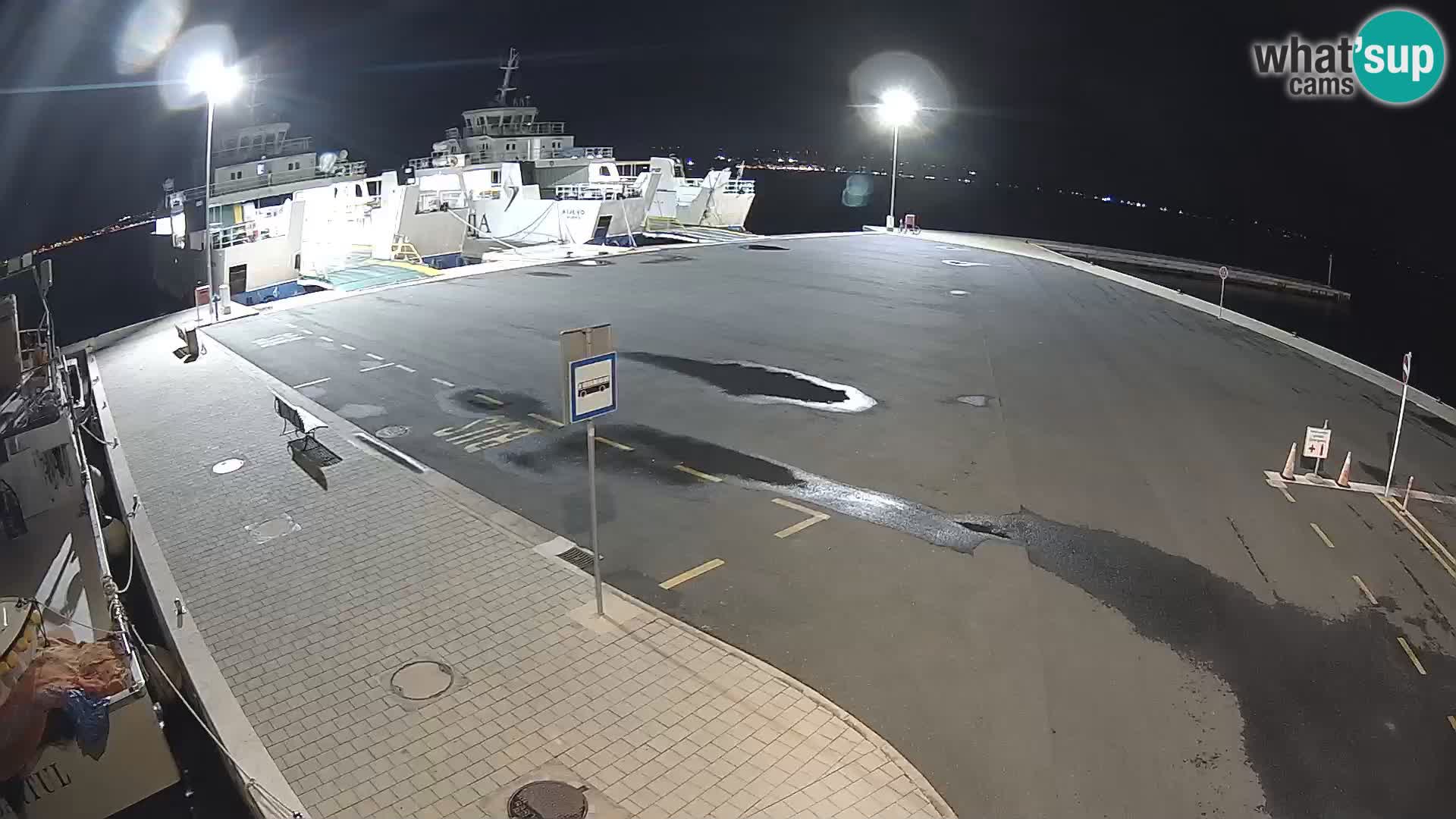 Tkon Live cam – ferry – Dalmatie – Croatie