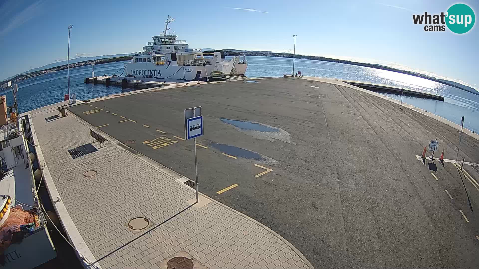 Tkon Live cam – ferry – Dalmatia – Croatia