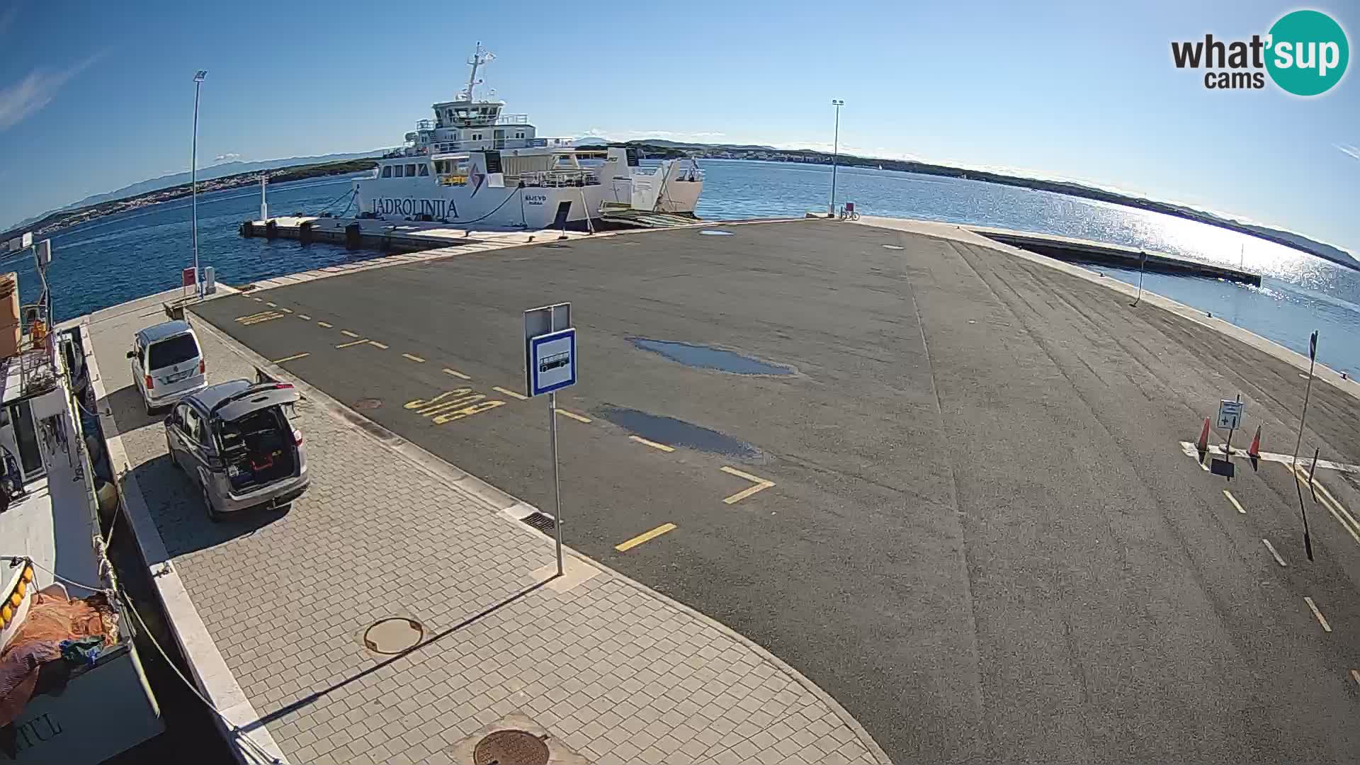 Tkon Live cam – ferry – Dalmatie – Croatie
