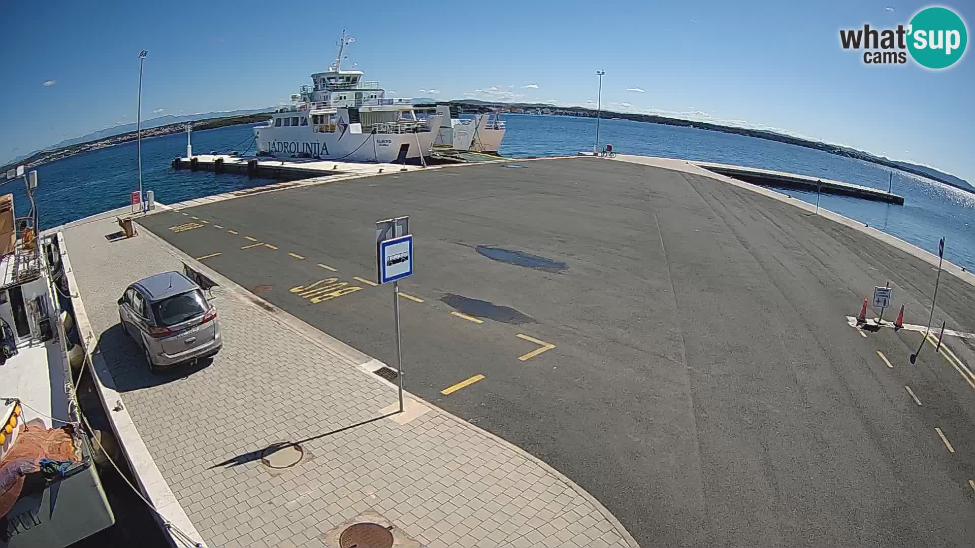 Tkon Live cam – ferry – Dalmatie – Croatie