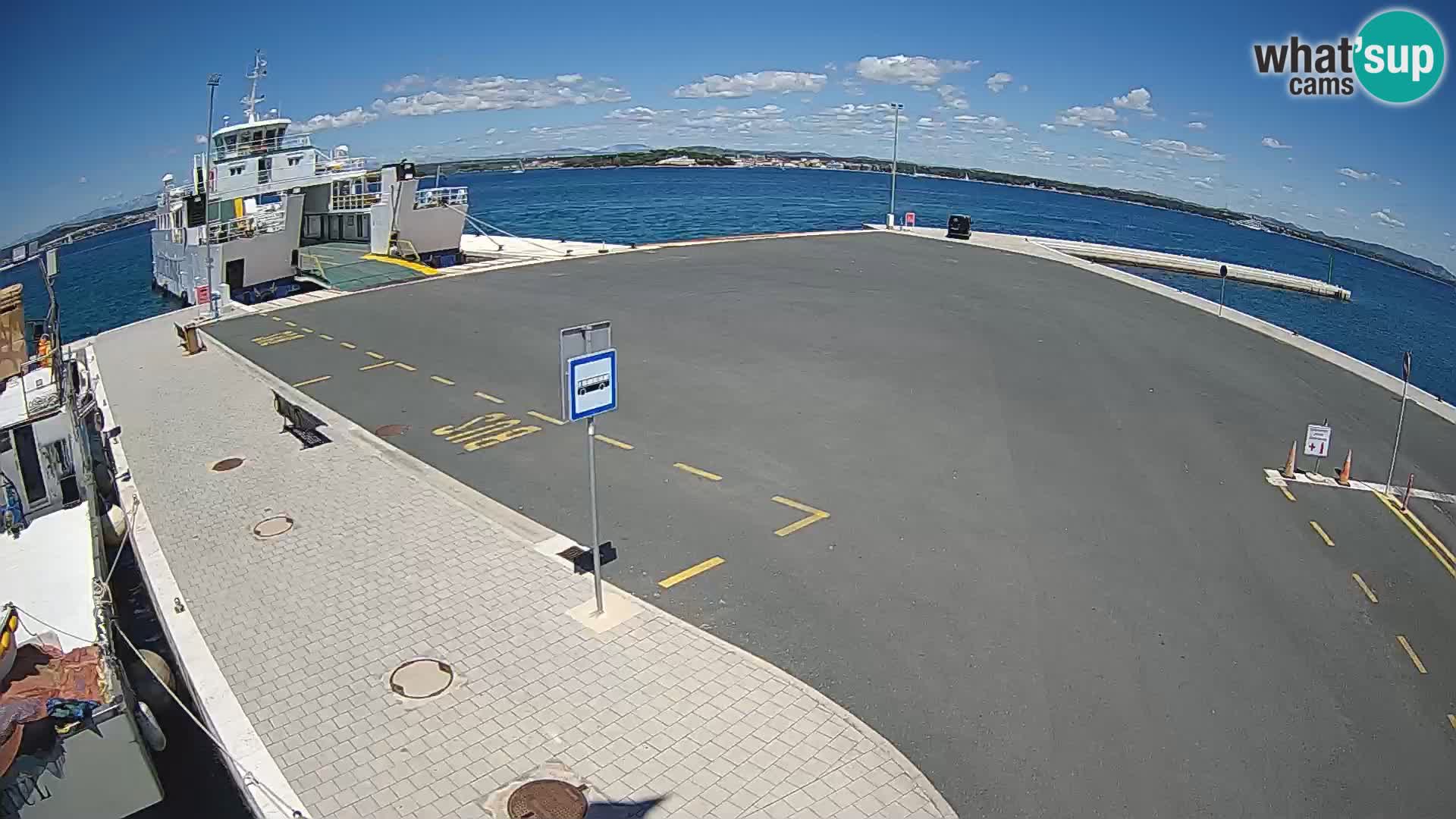 Tkon Live cam – ferry – Dalmatie – Croatie