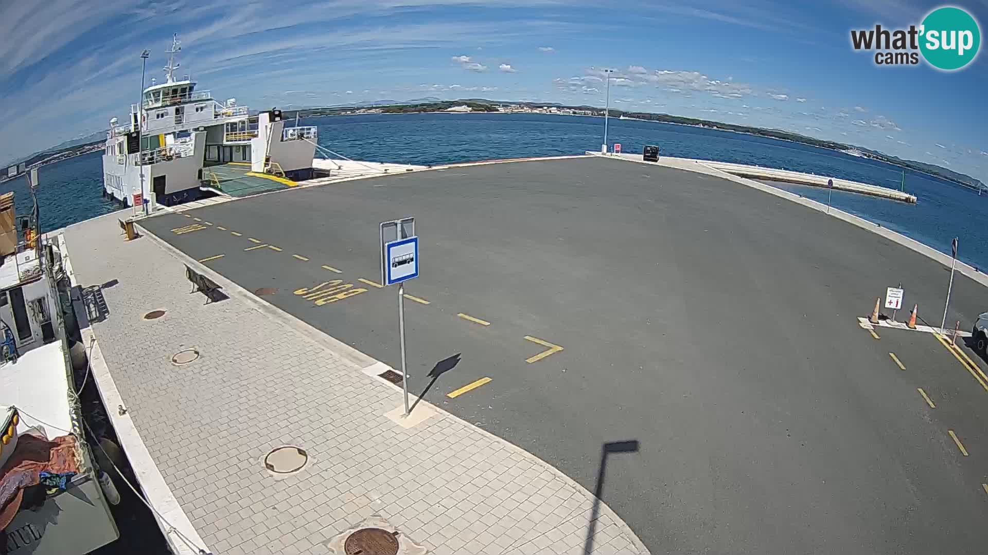 Tkon Live cam – ferry – Dalmatie – Croatie