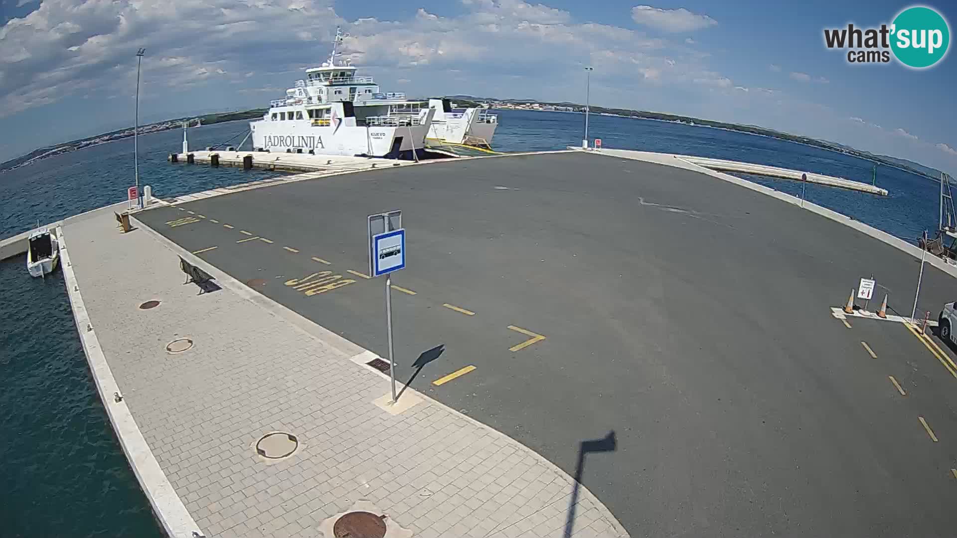 Tkon Live cam – ferry – Dalmatie – Croatie