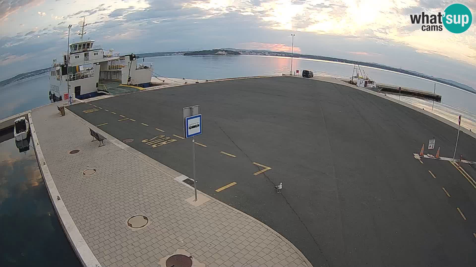 Tkon Live cam – ferry – Dalmatia – Croatia