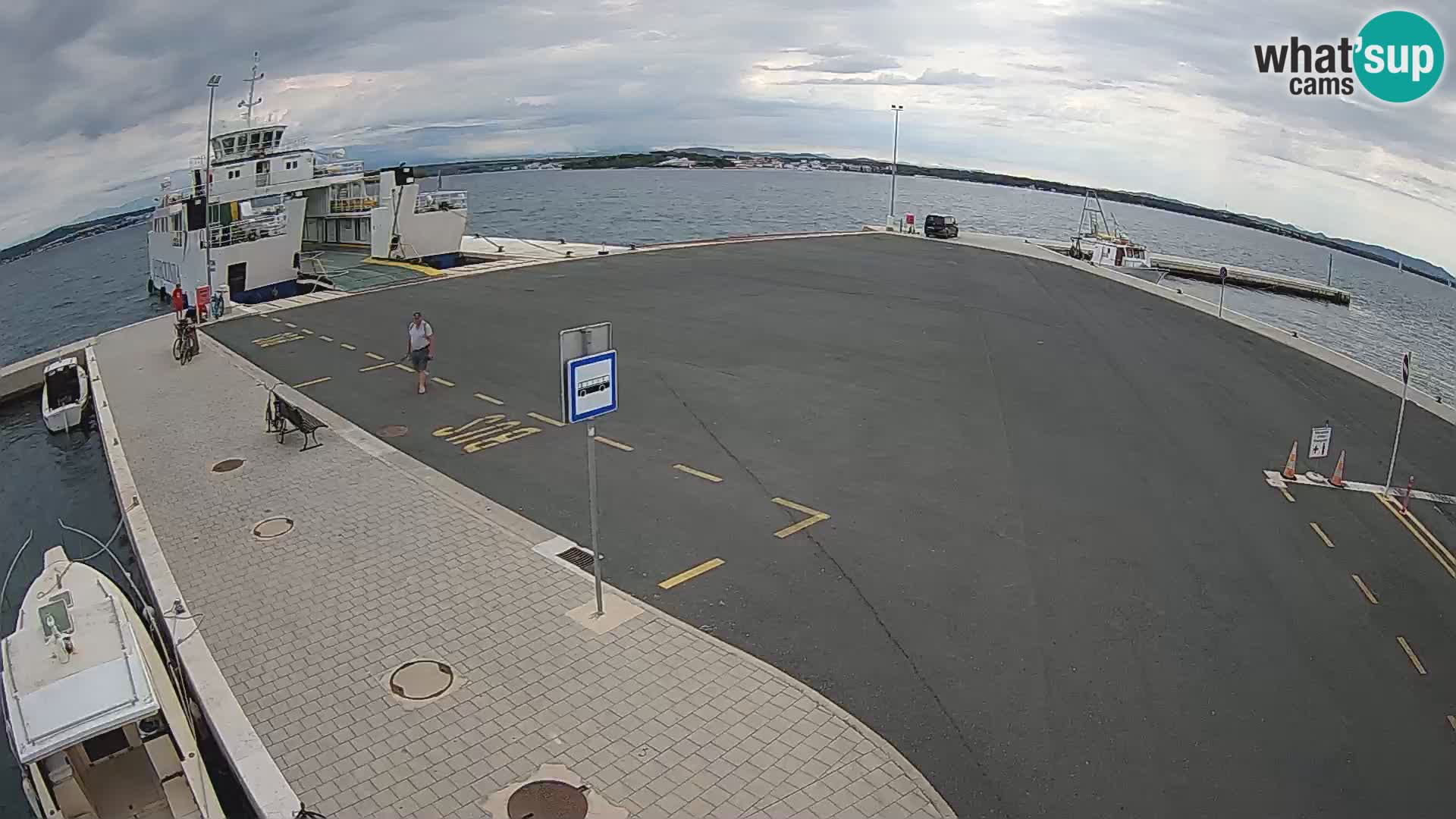 Tkon Live cam – ferry – Dalmatie – Croatie