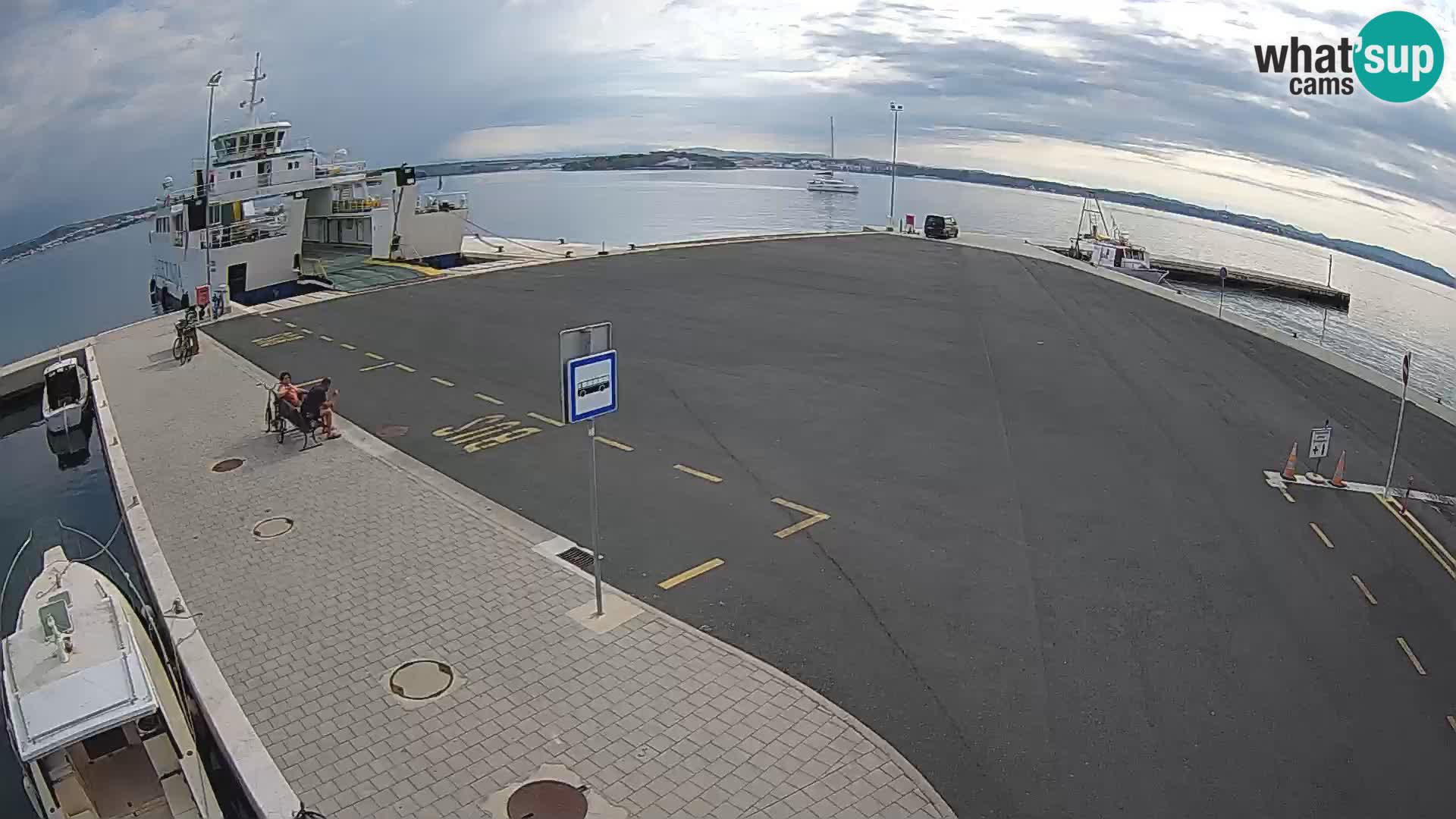 Tkon Live cam – ferry – Dalmatie – Croatie