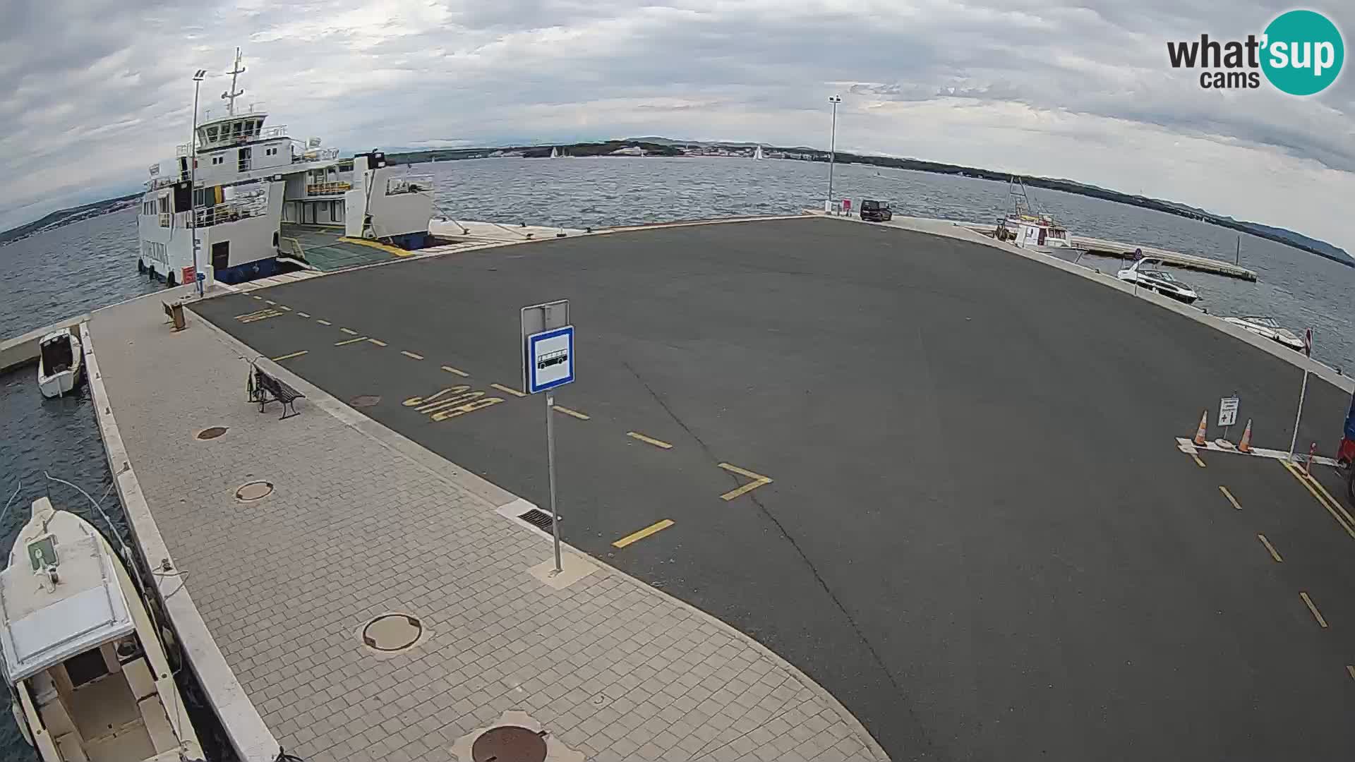 Tkon Live cam – ferry – Dalmatie – Croatie