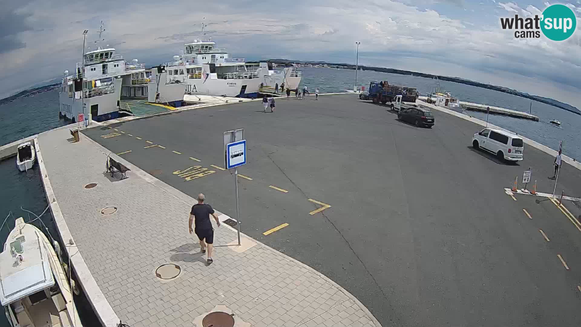 Tkon Live cam – ferry – Dalmatie – Croatie