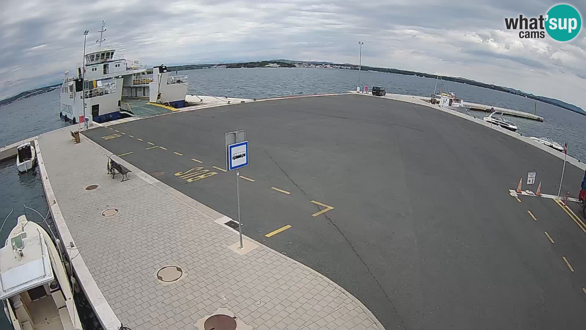 Tkon Live cam – ferry – Dalmatie – Croatie