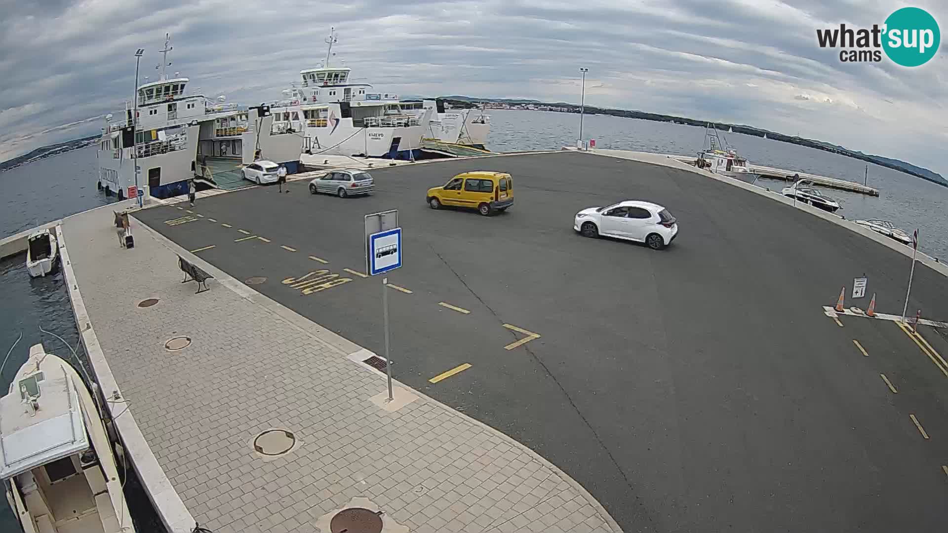 Tkon Live cam – ferry – Dalmatie – Croatie