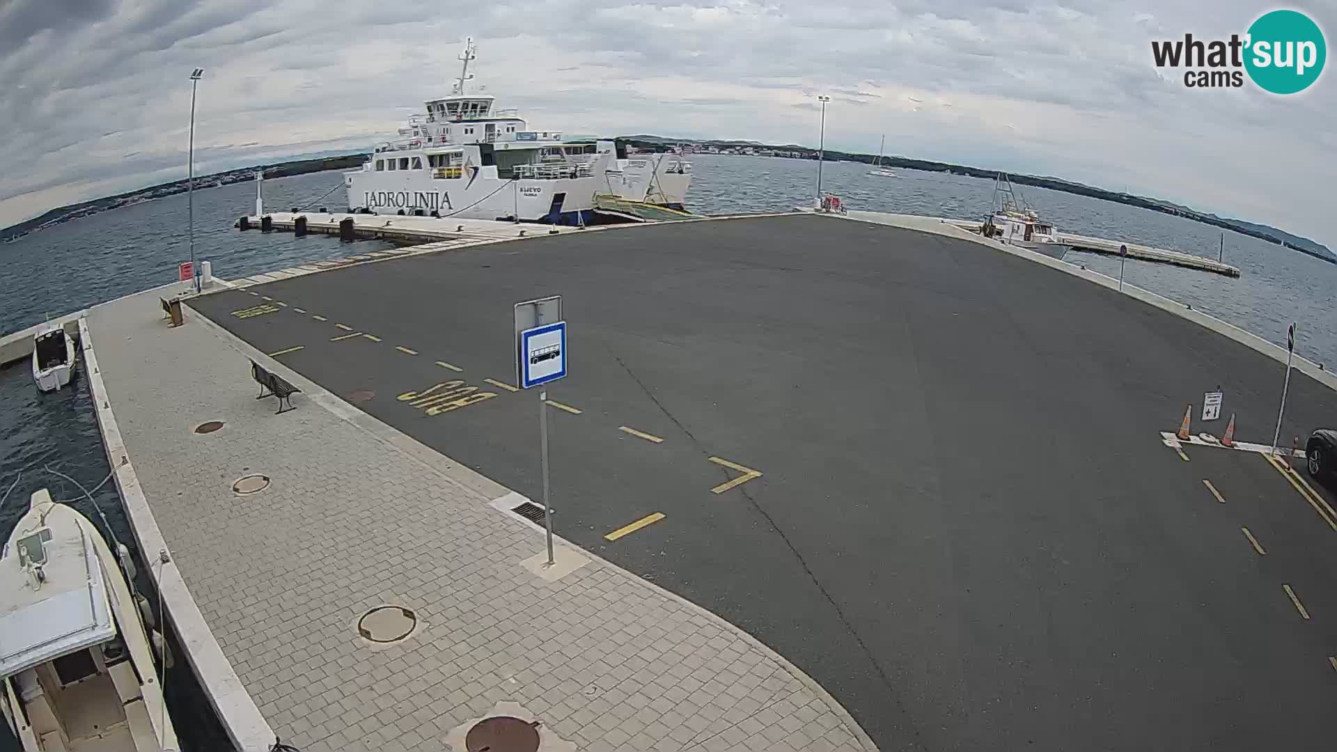 Tkon Live cam – ferry – Dalmatie – Croatie